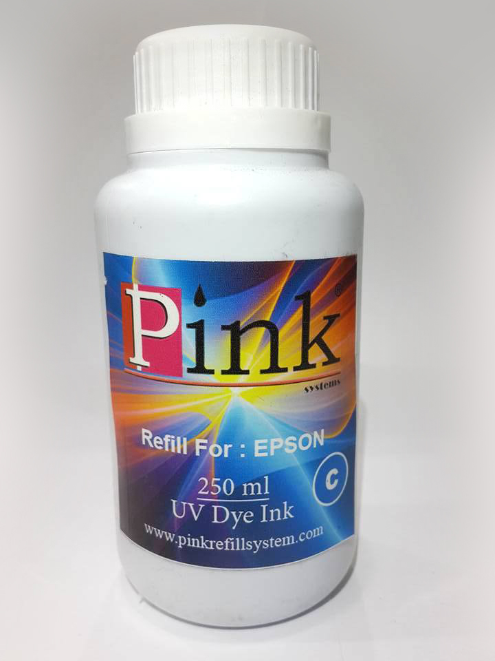 Tinta Refill Pink Epson UV Cyan 250ml